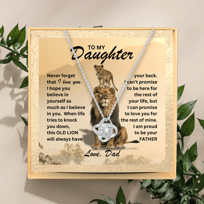"A Dads Promise" Daughter Necklace Gift Set
