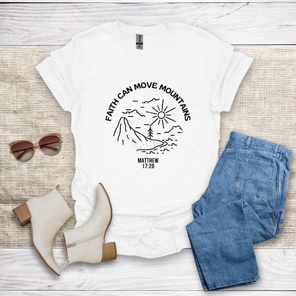 Faith Can Move Mountains Unisex Softstyle T-Shirt - SST305V4