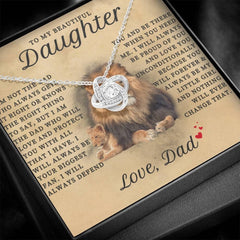 Lion Heart: Necklace Gift Set for Daughter