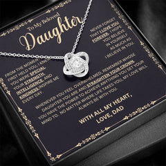 Strength and Kindness: Necklace Gift Set for Daughter