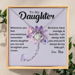 Be Brave Daughter Necklace Gift Set