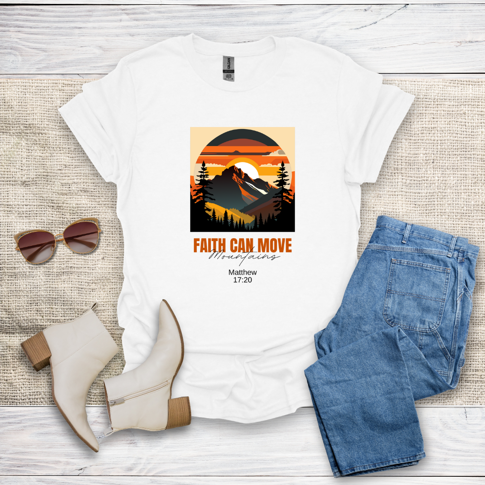 Faith Can Move Mountains Unisex Softstyle T-Shirt - SST305V3