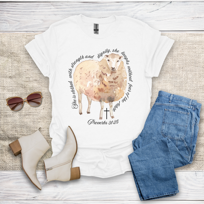 She Is Clothed With Strength & Dignity T-Shirt SST330V4