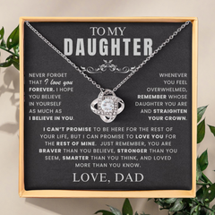 Believe and Blossom Daughter Necklace Gift Set