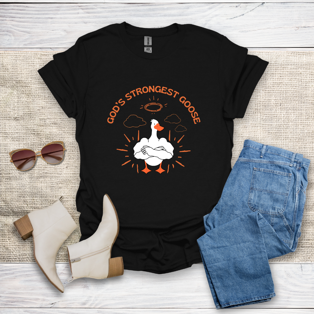 God's Strongest Goose Unisex Softstyle T-Shirt - SST303