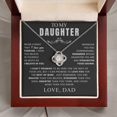 Endless Love For Daughter Necklace Gift Set