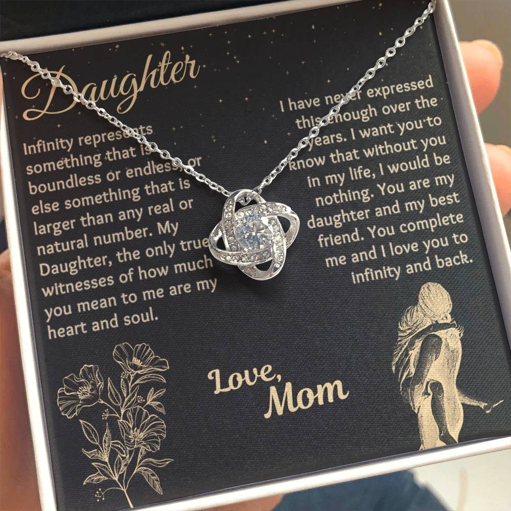 Infinity Love: Necklace Gift Set for Daughter