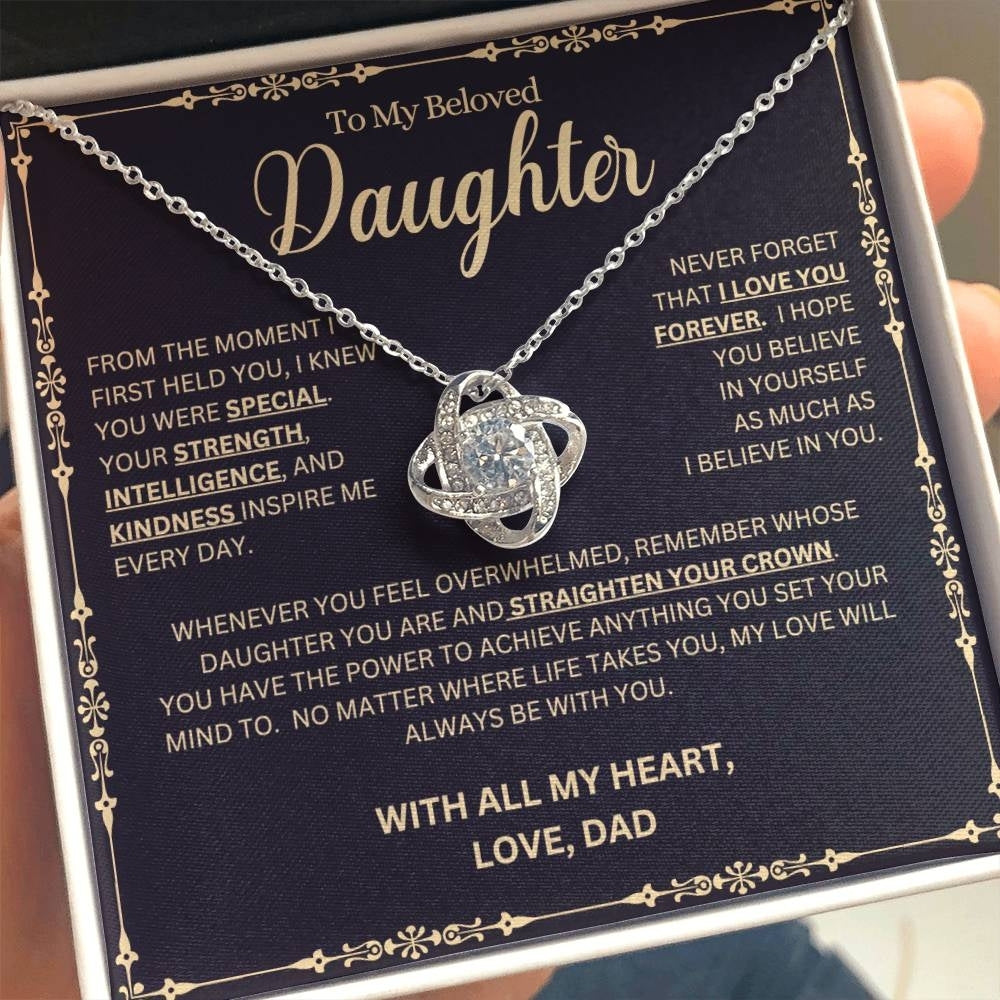 Strength and Kindness: Necklace Gift Set for Daughter