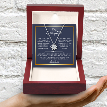 To My Daughter - Unbreakable Bond Necklace Gift Set - SS1040