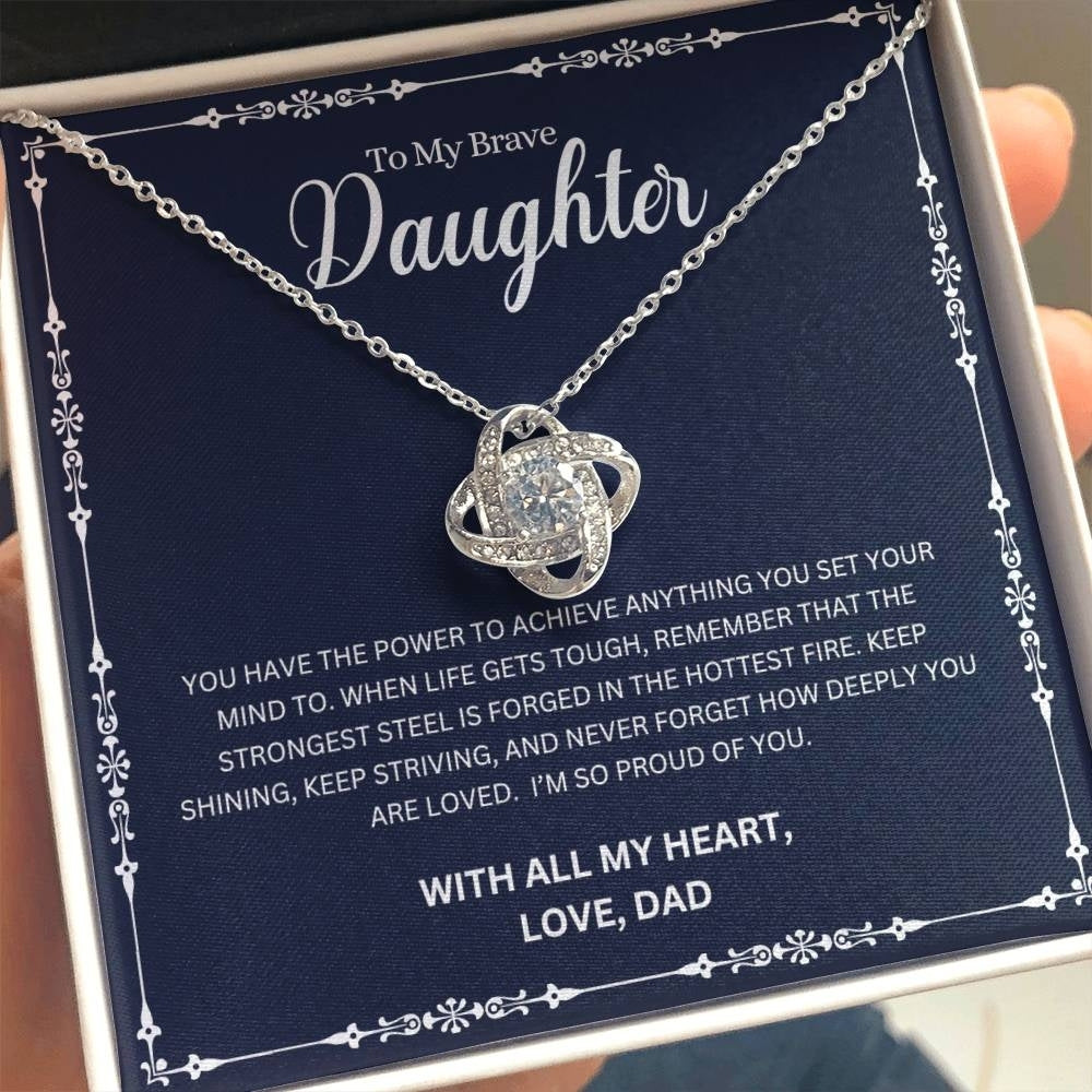 Brave Heart: Necklace Gift Set for Daughter