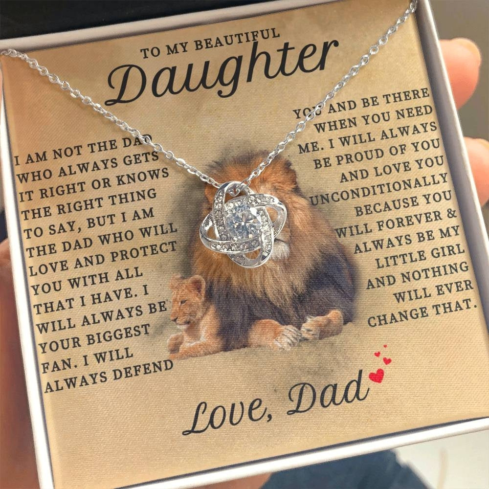 Lion Heart: Necklace Gift Set for Daughter