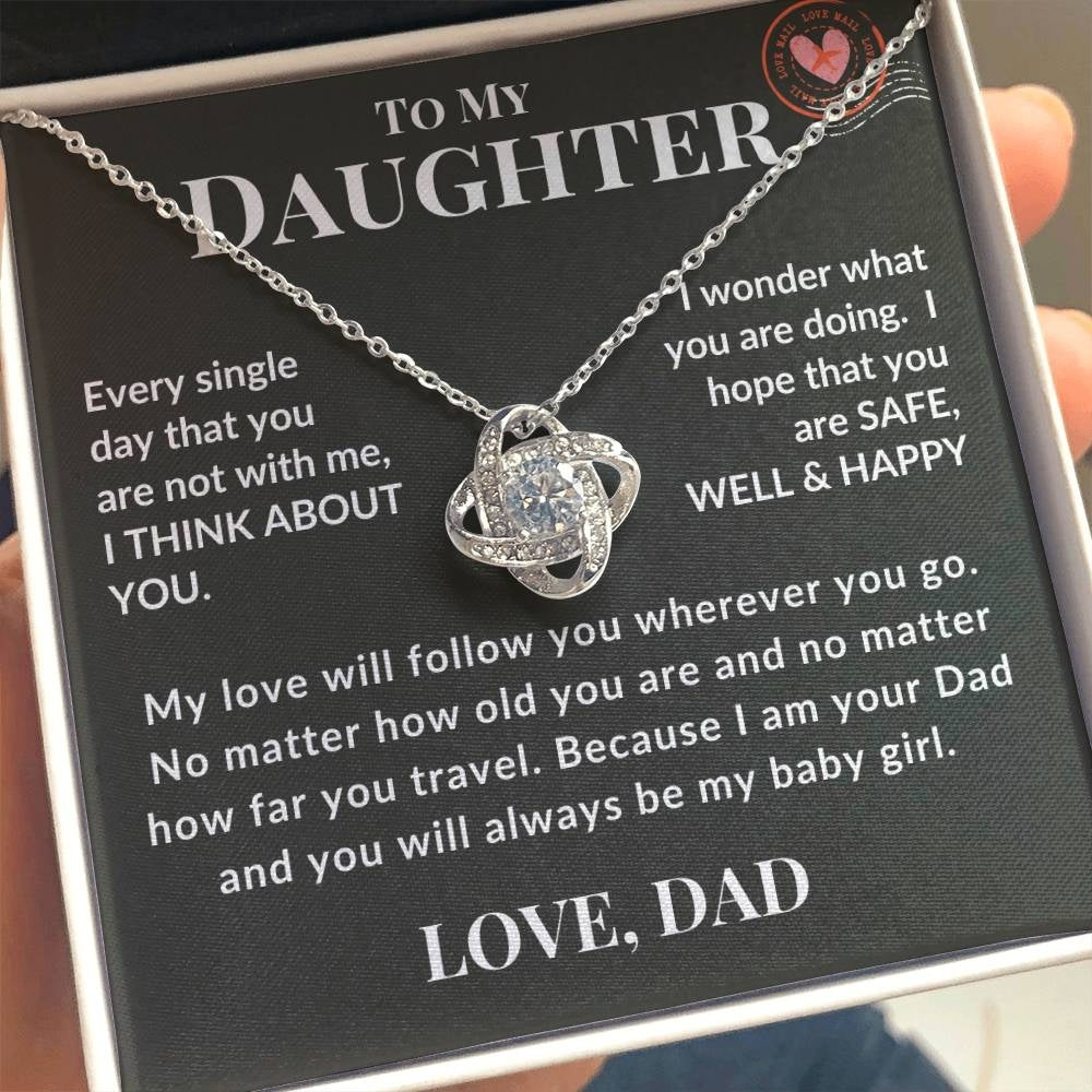 Endless Love from Dad: Necklace Gift Set for Daughter