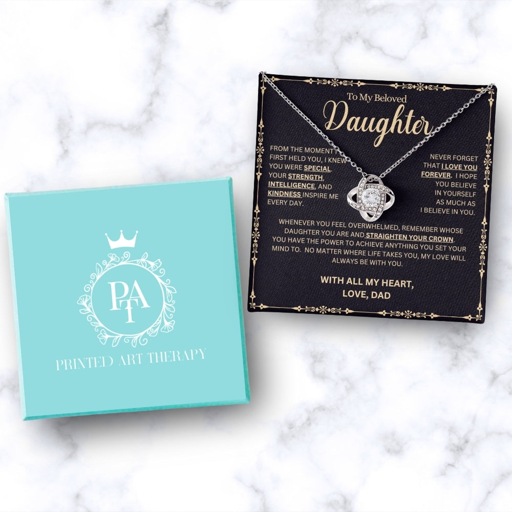 Strength and Kindness: Necklace Gift Set for Daughter