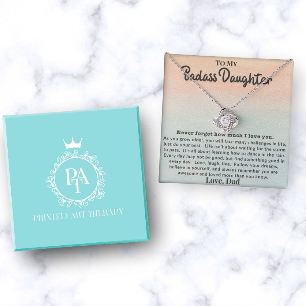 Empowered Daughter: Necklace Gift Set for Daughter