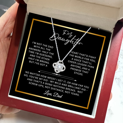 To My Daughter - Unbreakable Bond Necklace Gift Set - SS1030