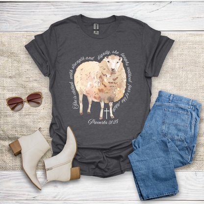 She Is Clothed With Strength & Dignity T-Shirt SST330V4