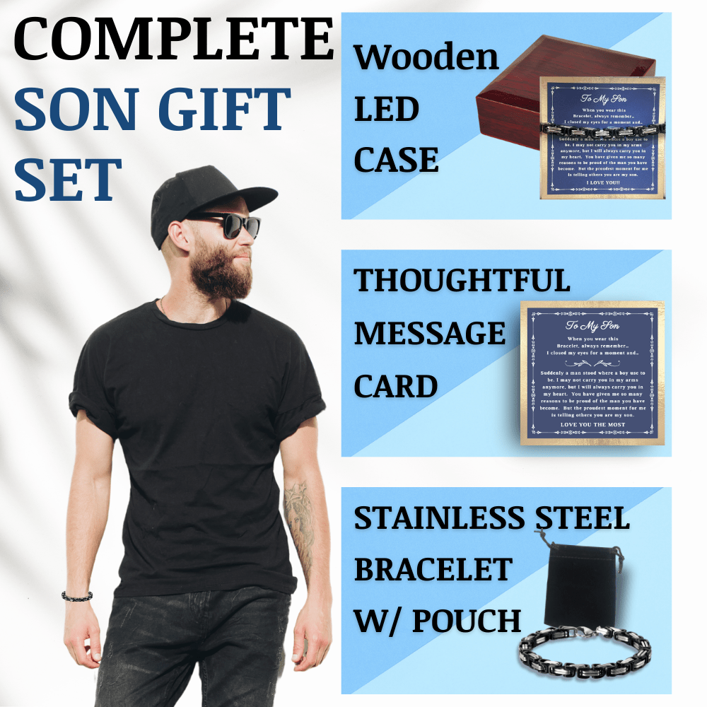"To My Son" Bracelet: A Parent's Pride and Love