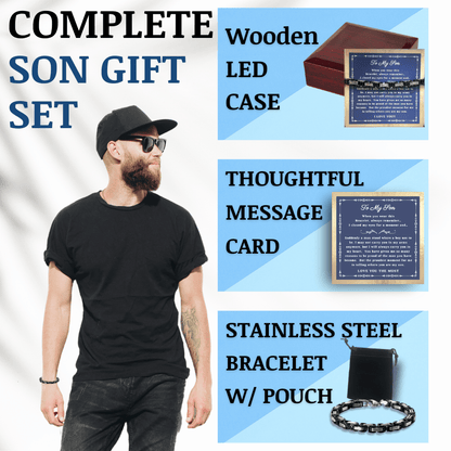 "To My Son" Bracelet: A Parent's Pride and Love