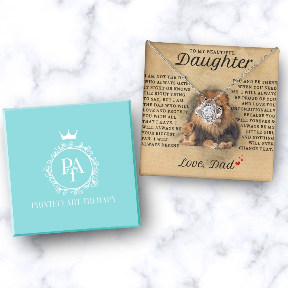 Lion Heart: Necklace Gift Set for Daughter