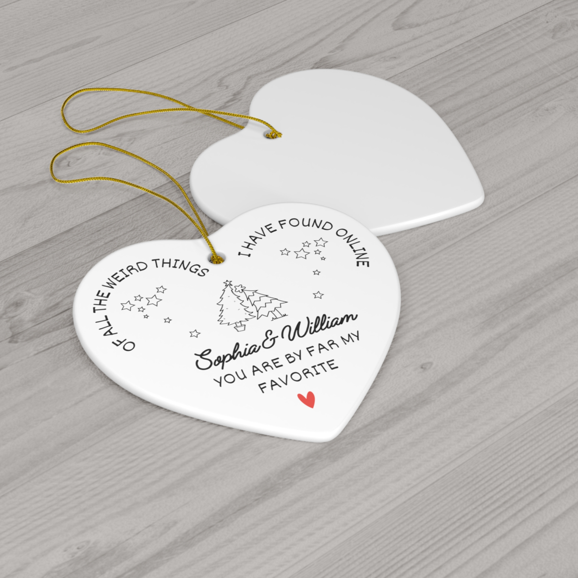 Favorite Find: Personalized Heart Ornament