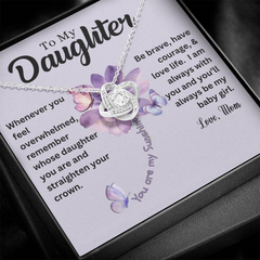 Be Brave Daughter Necklace Gift Set