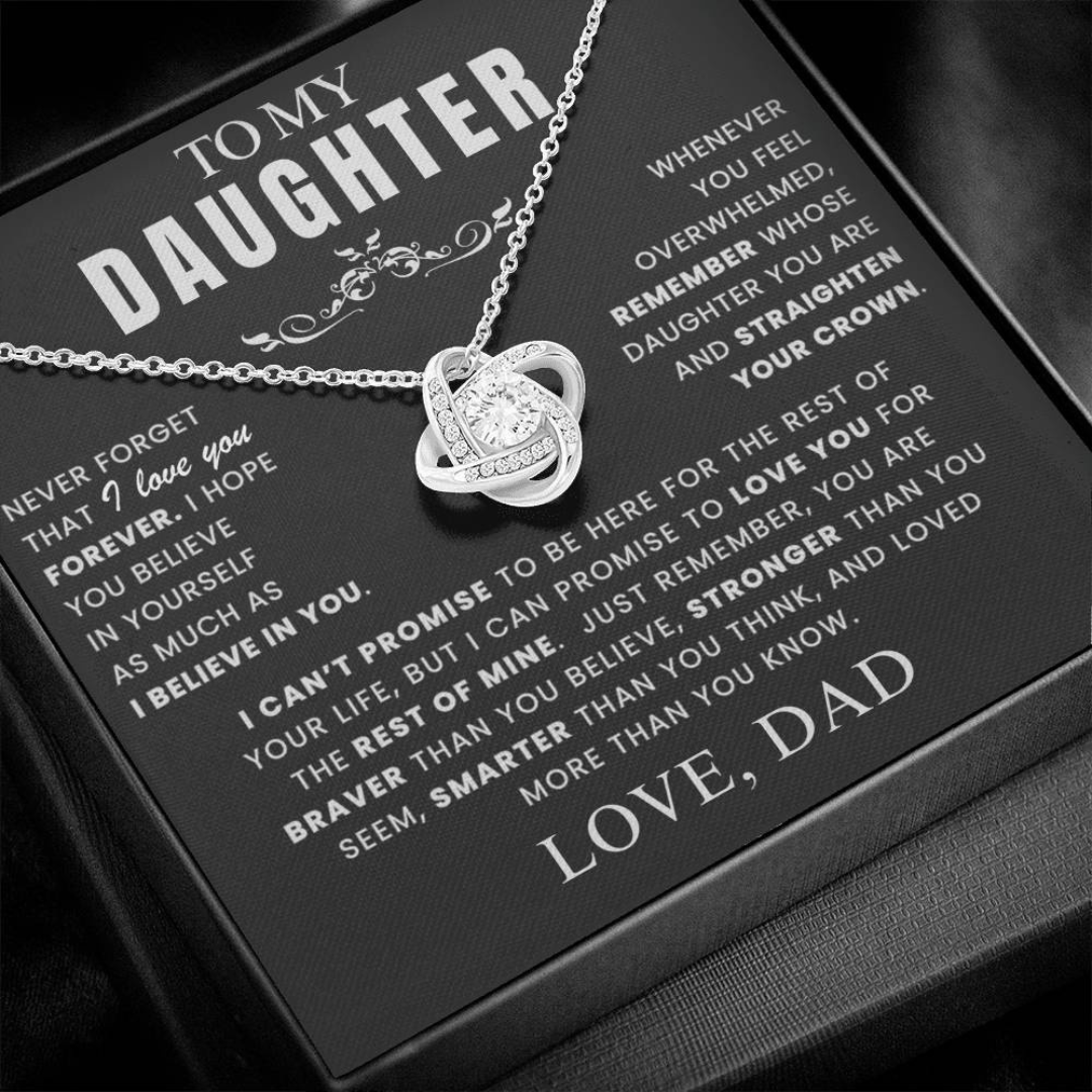 Endless Love For Daughter Necklace Gift Set