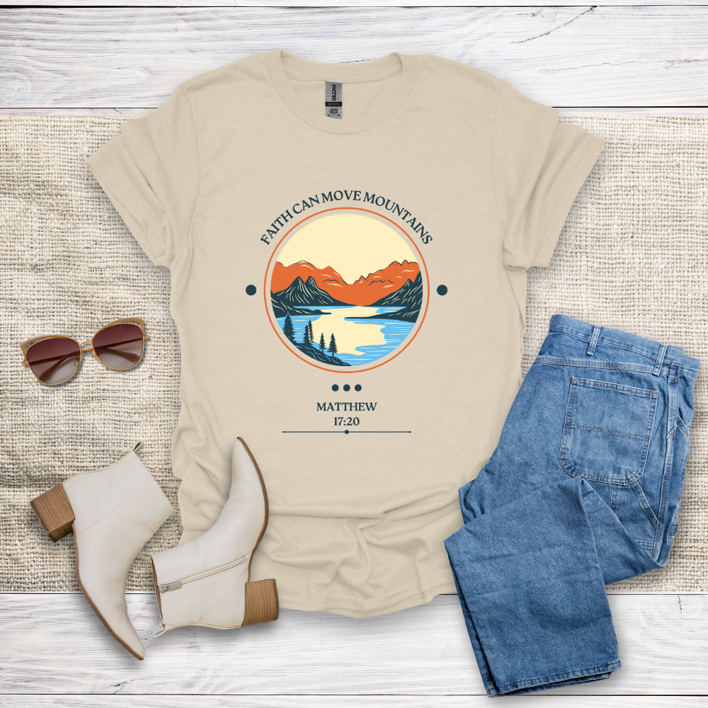 Faith Can Move Mountains Unisex Softstyle T-Shirt - SST305V2