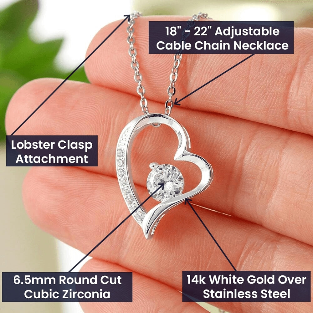 Light of My Life: Heart Necklace Gift Set for Wife