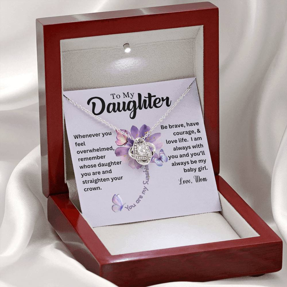 Be Brave Daughter Necklace Gift Set