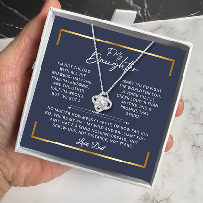 To My Daughter - Unbreakable Bond Necklace Gift Set - SS1010