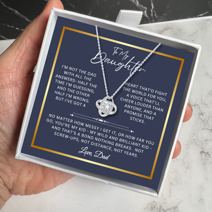 To My Daughter - Unbreakable Bond Necklace Gift Set - SS1040