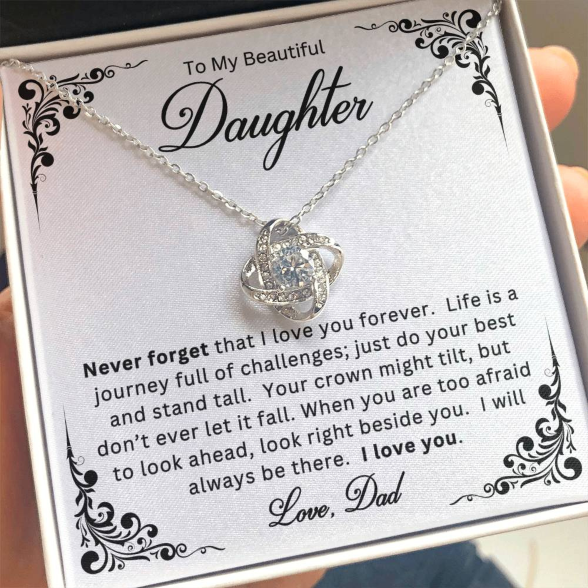 Forever Crown Necklace Gift Set for Daughter