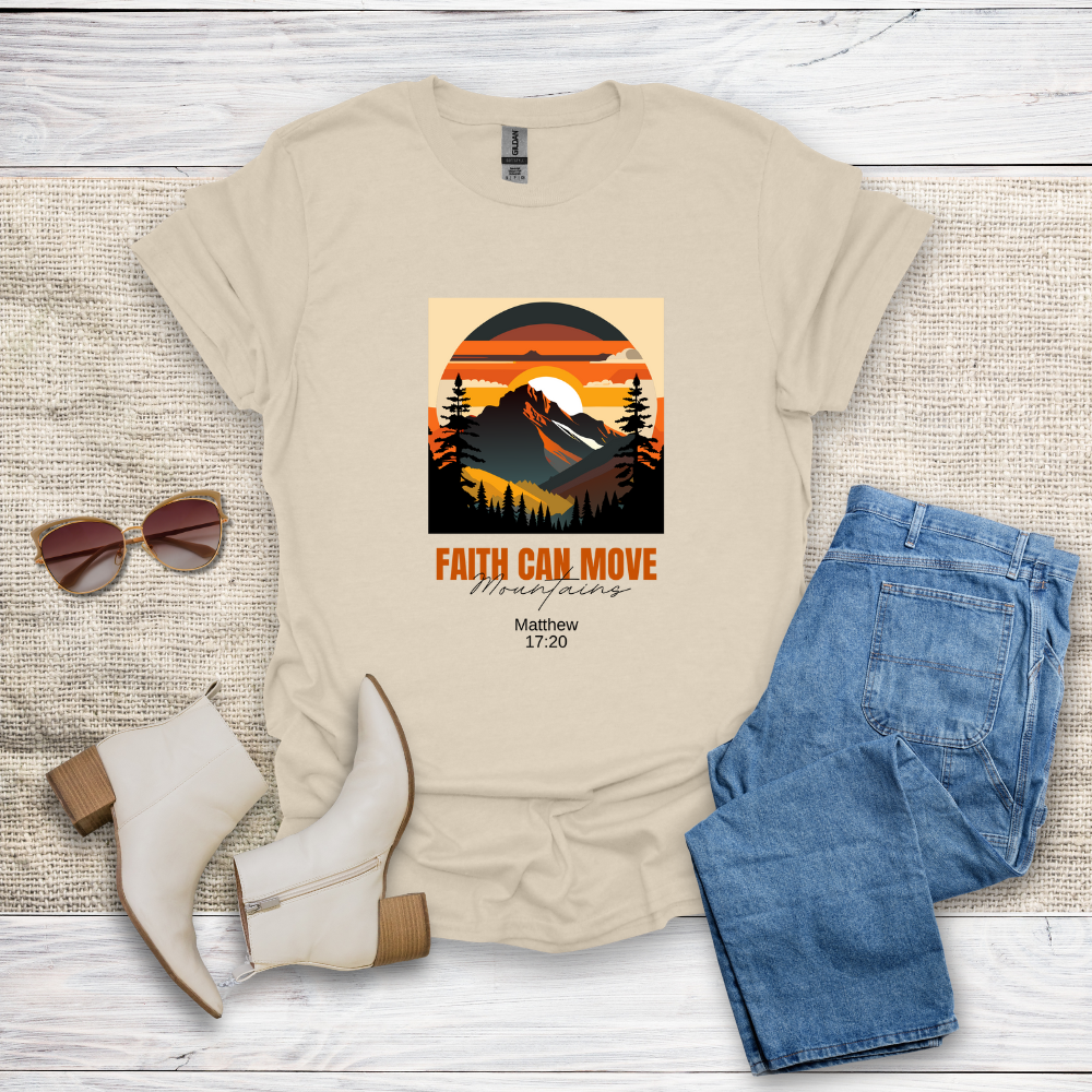Faith Can Move Mountains Unisex Softstyle T-Shirt - SST305V3
