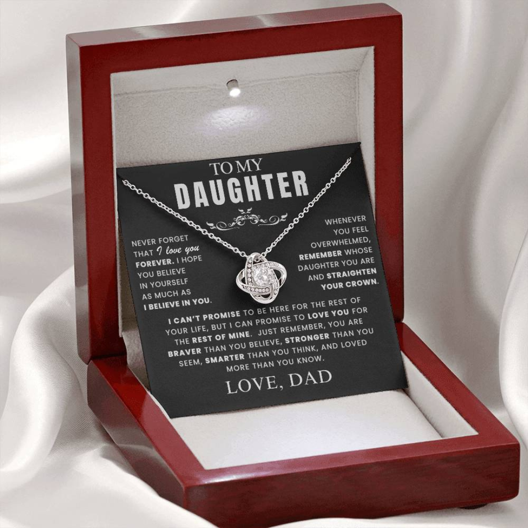 Endless Love For Daughter Necklace Gift Set