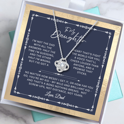 To My Daughter - Unbreakable Bond Necklace Gift Set - SS1050