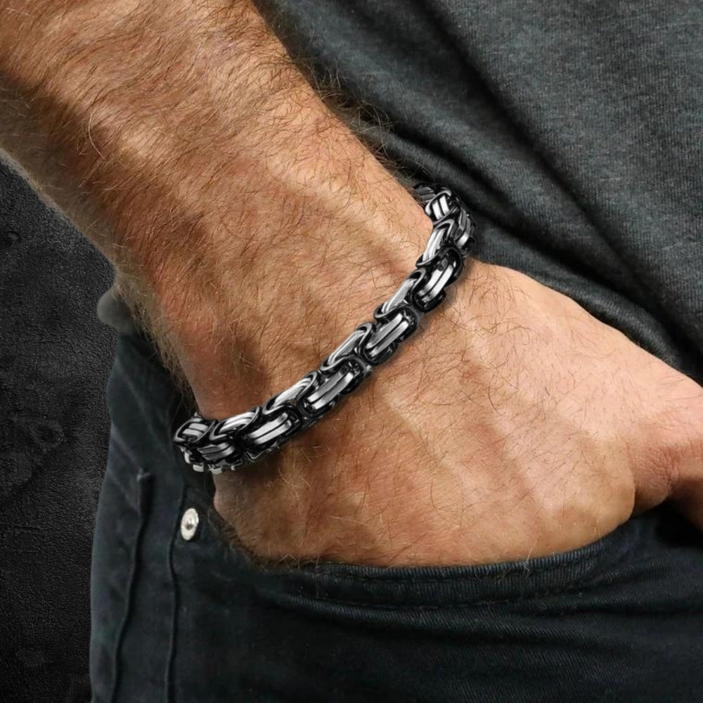 Timeless Pride: Stainless Steel Bracelet Gift Set for Son