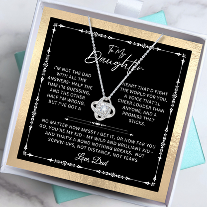 To My Daughter - Unbreakable Bond Necklace Gift Set - SS1060