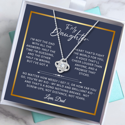To My Daughter - Unbreakable Bond Necklace Gift Set - SS1040
