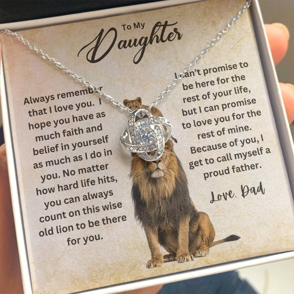 Guardian's Pride: Necklace Gift Set for Daughter