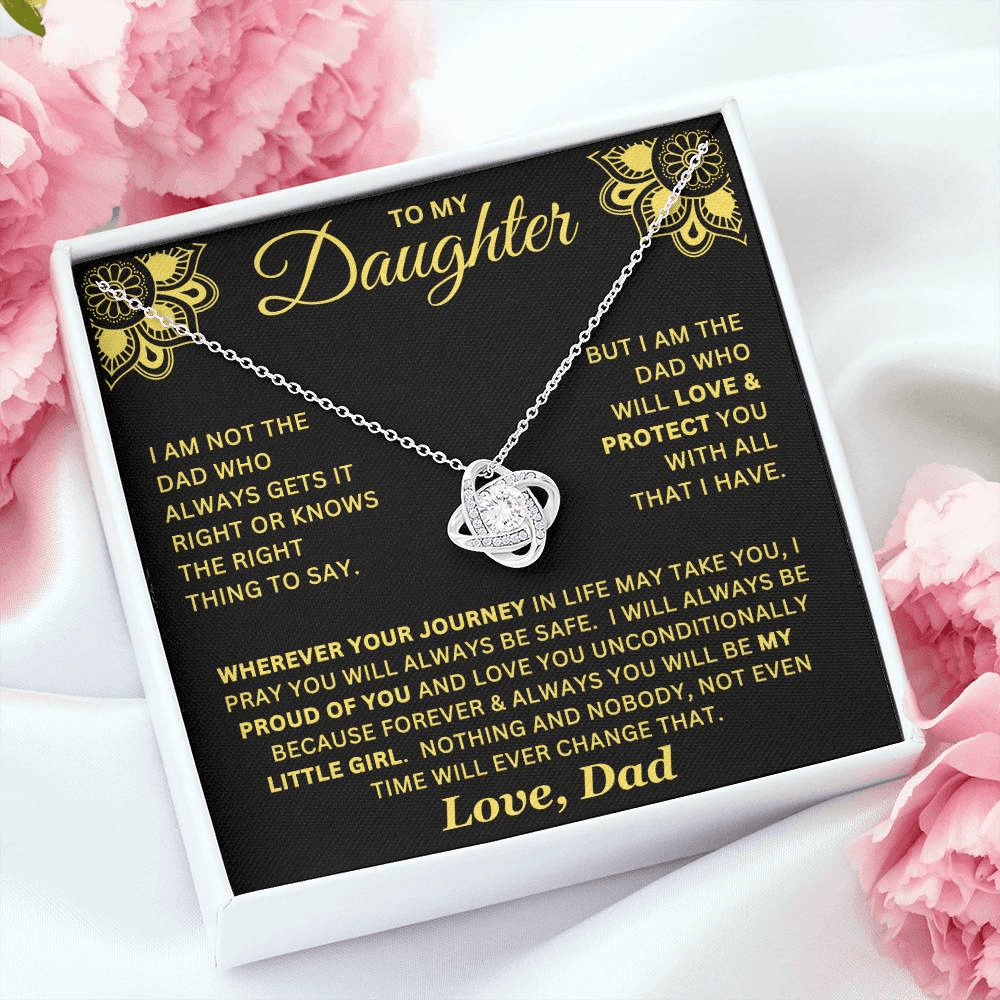Forever My Little Girl Necklace Gift For Daughter
