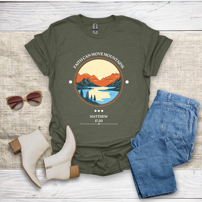 Faith Can Move Mountains Unisex Softstyle T-Shirt - SST305V2