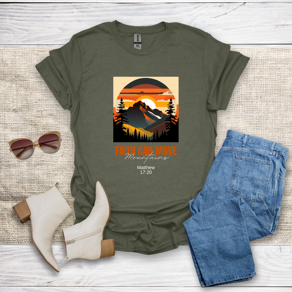 Faith Can Move Mountains Unisex Softstyle T-Shirt - SST305V3