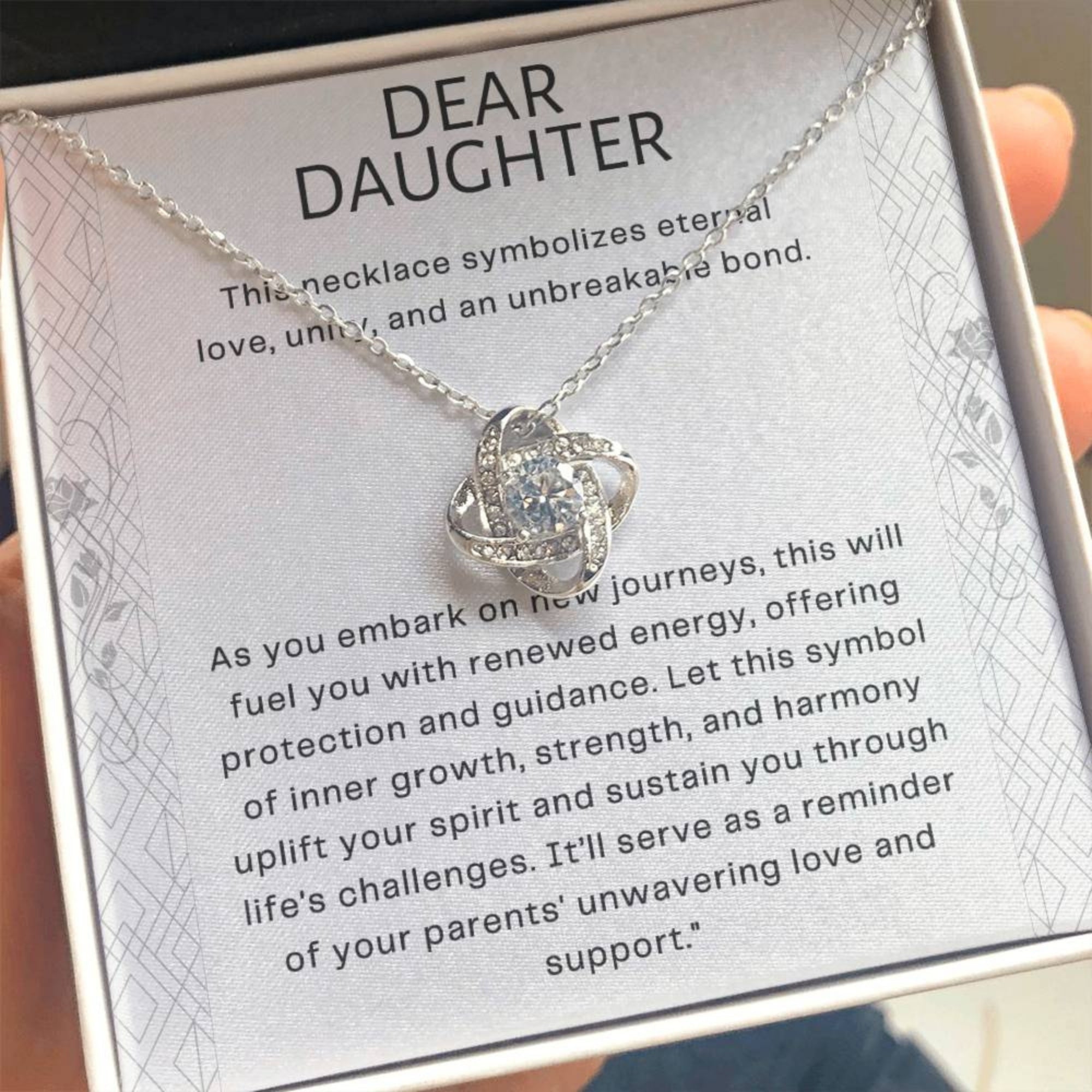 Eternal Unity: Necklace Gift Set for Daughter