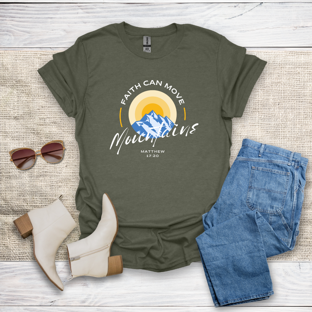 Faith Can Move Mountains Unisex Softstyle T-Shirt - SST305V1