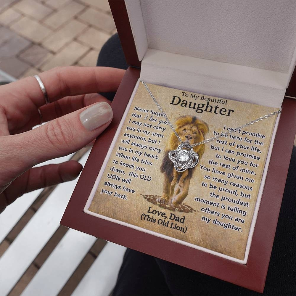 Lion's Legacy: Necklace Gift Set for Daughter