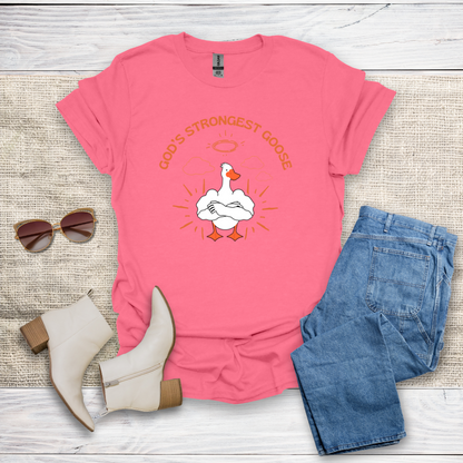 God's Strongest Goose Unisex Softstyle T-Shirt - SST303