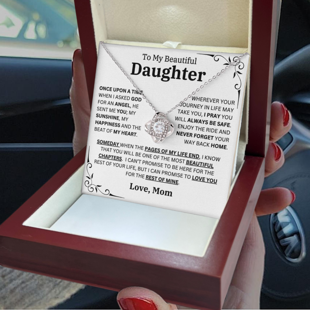 Once Upon A Time Daughter Necklace Message Card Jewelry