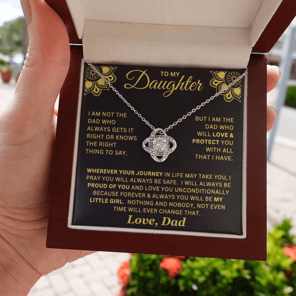 Forever My Little Girl Necklace Gift For Daughter