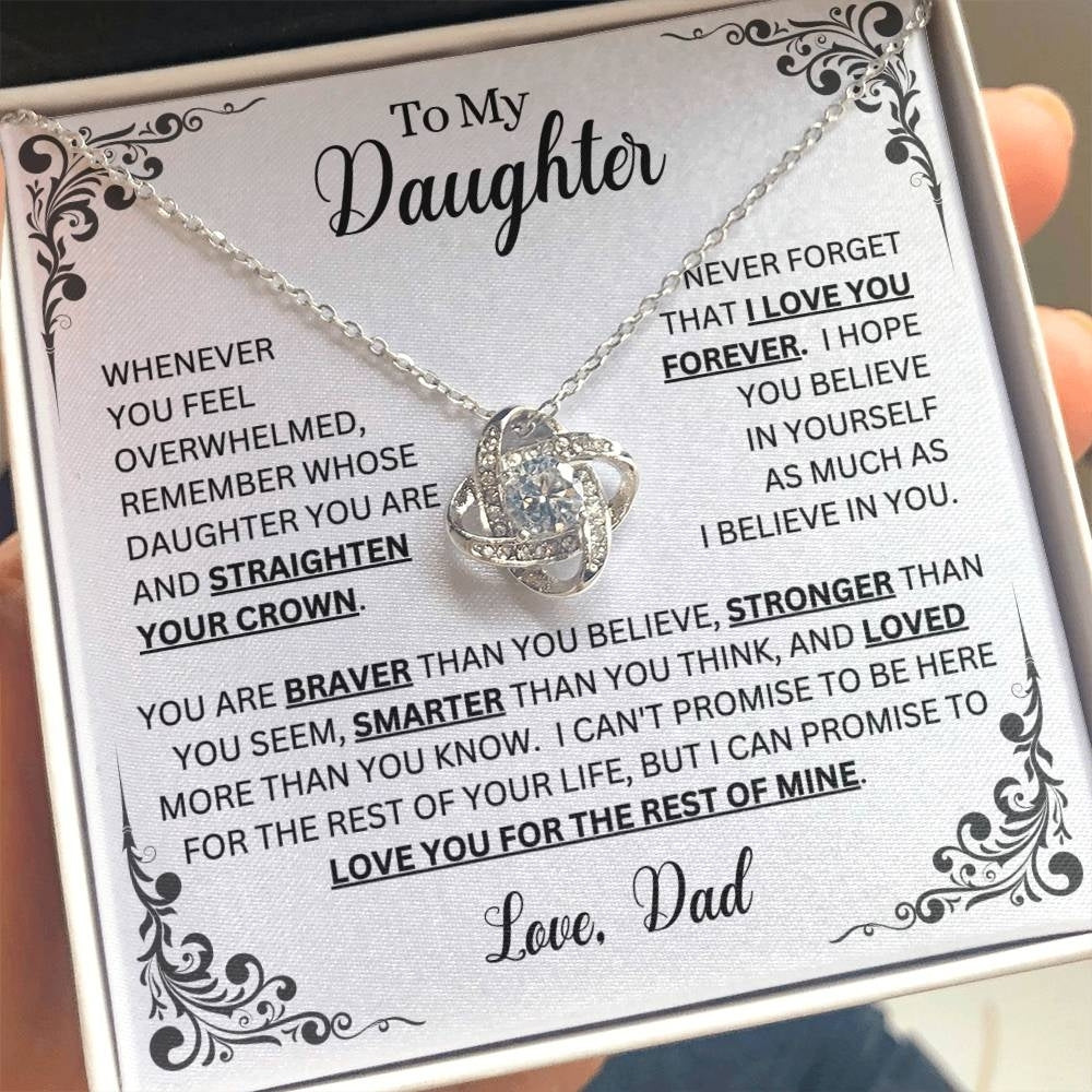 Strength and Love: Necklace Gift Set for Daughter