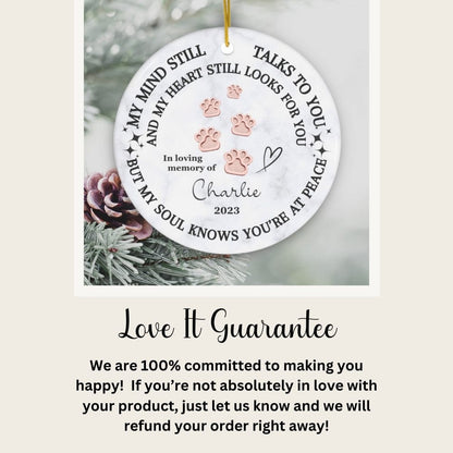 Paws in Peace: Personalized Pet Memorial Ornament